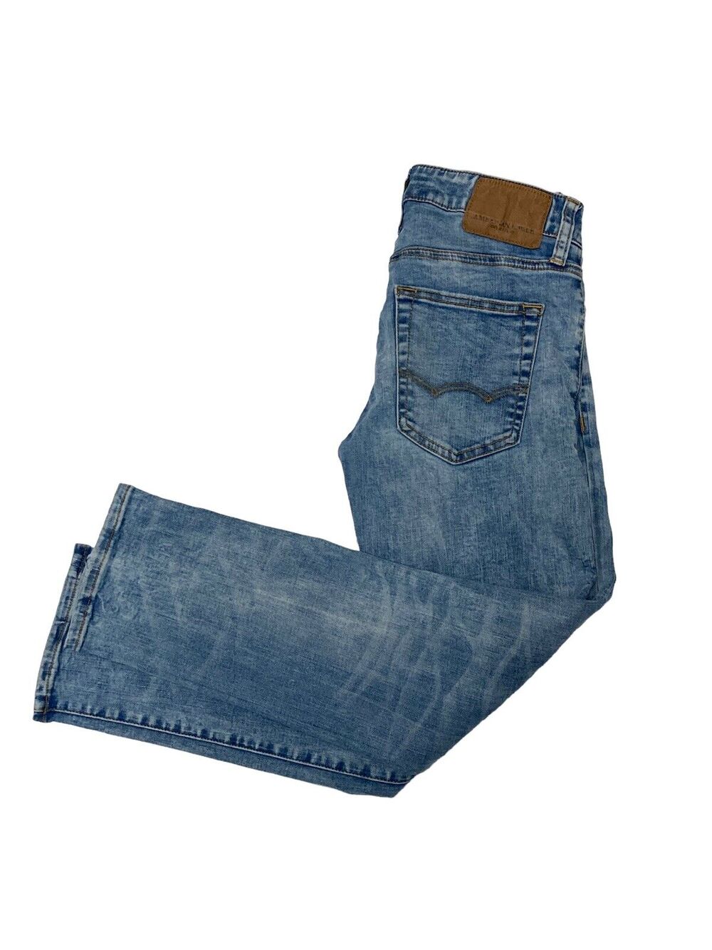 American Eagle Extreme Flex Slim Straight Light Wash Denim Jeans Size 26x28